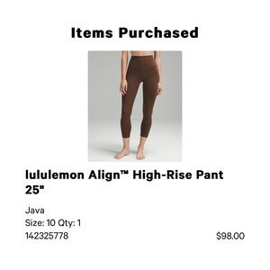 lululemon Align™ High-Rise Pant 25"